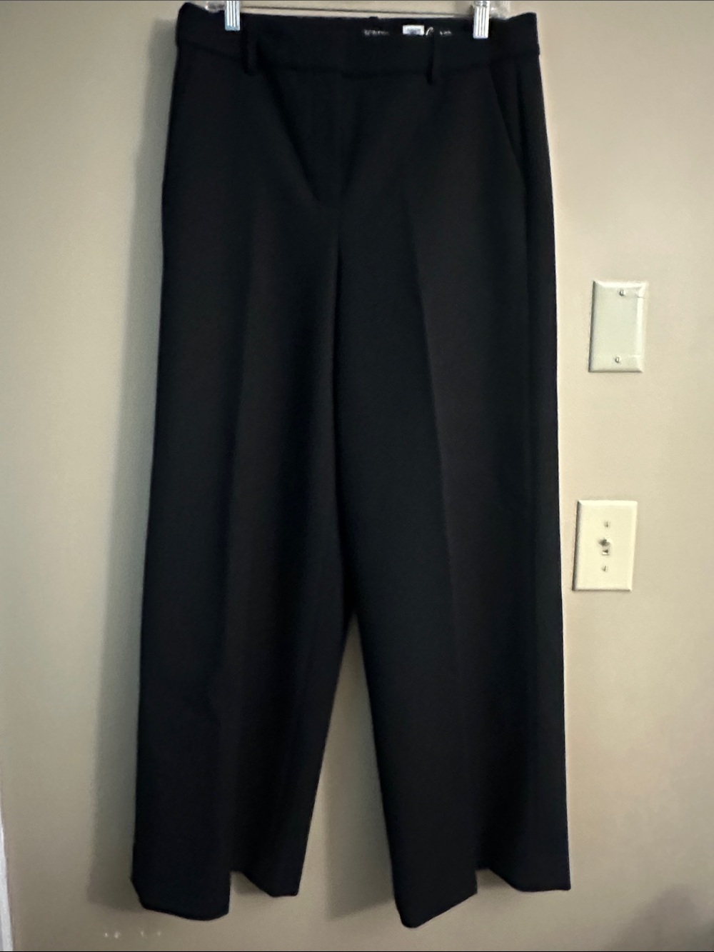 J. Crew Black Wide-Leg Dress Pants